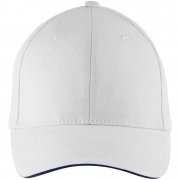 Бейсболка BUFFALO, белая с темно-синим арт. 6404.64 Бейсболка BUFFALO, белая с темно-синим арт. 6404.64