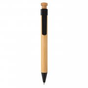 Бамбуковая ручка с клипом из пшеничной соломы