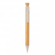 Бамбуковая ручка с клипом из пшеничной соломы