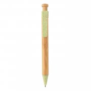 Бамбуковая ручка с клипом из пшеничной соломы