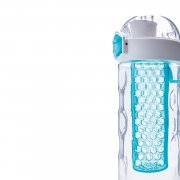 Герметичная бутылка для воды с контейнером для фруктов Honeycomb, бирюзовый