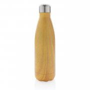 Вакуумная бутылка с принтом под дерево