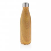 Вакуумная бутылка с принтом под дерево