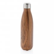 Вакуумная бутылка с принтом под дерево