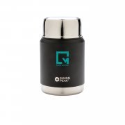 Вакуумный контейнер для еды Elite с внутренним медным покрытием, черный