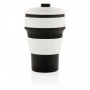 Складная силиконовая термокружка, черная