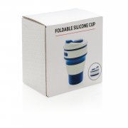 Складная силиконовая термокружка, синяя арт. P432.605 Складная силиконовая термокружка, синяя арт. P432.605