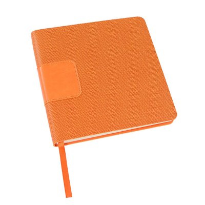 Ежедневник недатированный Scotty, А5-,  оранжевый, кремовый блок, без обреза Оранжевый