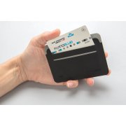 Держатель для карт Quebec RFID с защитой от сканирования RFID, черный