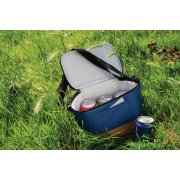 Двухцветная сумка-холодильник с пробковой отделкой