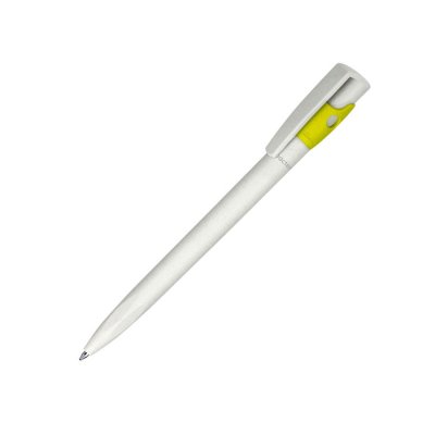 Ручка шариковая KIKI EcoLine SAFE TOUCH, светло-зеленый, пластик Белый