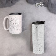 Набор подарочный STARLIGHT: термокружка, кружка, коробка со стружкой, белый бежевый, белый