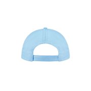 Бейсболка BUZZ, 5 клиньев, застежка на липучке Голубой