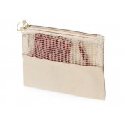 Косметичка «Mesh» хлопковая с сетчатой вставкой