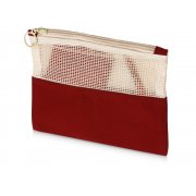 Косметичка «Mesh» хлопковая с сетчатой вставкой