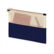 Косметичка «Mesh» хлопковая с сетчатой вставкой