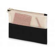 Косметичка «Mesh» хлопковая с сетчатой вставкой