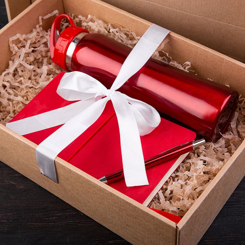 Набор подарочный SUNSHINE: бутылка для воды, бизнес-блокнот, ручка, коробка со стружкой, зеленый зеленый арт. 35043/15 Набор подарочный SUNSHINE: бутылка для воды, бизнес-блокнот, ручка, коробка со стружкой, зеленый зеленый арт. 35043/15