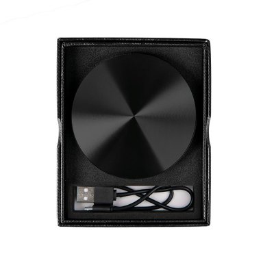 Универсальный аккумулятор "UFO" (6000mAh) в подарочной коробке, черный,8,6х1,5 см,металл Черный