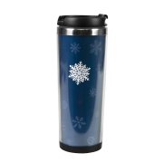 Термокружка IDEA под полиграфическую вставку, 420 мл, нержавеющая сталь/пластик прозрачный арт. 20613 Термокружка IDEA под полиграфическую вставку, 420 мл, нержавеющая сталь/пластик прозрачный арт. 20613