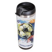 Термокружка IDEA под полиграфическую вставку, 420 мл, нержавеющая сталь/пластик прозрачный арт. 20613 Термокружка IDEA под полиграфическую вставку, 420 мл, нержавеющая сталь/пластик прозрачный арт. 20613