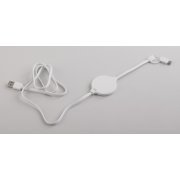 Кабель "Energy" с функцией беспроводного зарядного устройства белый