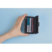 Футляр "Trust" для банковских карт и визиток с RFID - защитой серебристый