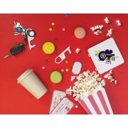 Брелок "Тачер" бесконтактный с антибактериальной защитой белый