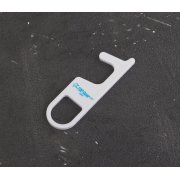 Брелок "Тачер" бесконтактный с антибактериальной защитой белый