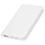 Универсальный аккумулятор "Softi" (5000mAh),белый, 7,5х12,1х1,1см, искусственная кожа, пластик Белый