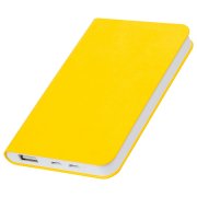 Универсальный аккумулятор "Softi" (5000mAh),желтый, 7,5х12,1х1,1см, искусственная кожа,пласт Жёлтый