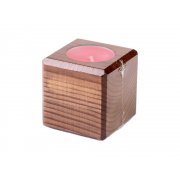 Свеча в декоративном подсвечнике «Вишня»