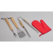 Фартук с приборами для барбекю "Шеф-повар" черный