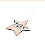 Украшение новогоднее STARRY белый, бежевый