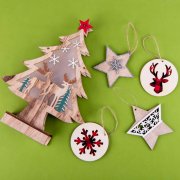 Украшение новогоднее RED DEER бежевый