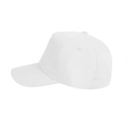 Бейсболка HIT, 5 клиньев, застежка на липучке Белый