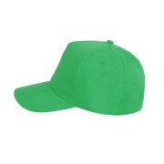 Бейсболка HIT, 5 клиньев, застежка на липучке Зеленый
