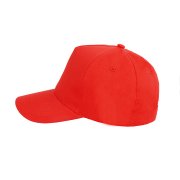 Бейсболка HIT, 5 клиньев, застежка на липучке Красный