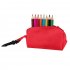 Набор цветных карандашей MIGAL (8шт) с точилкой Красный