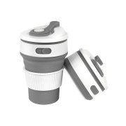 Стакан складной BUTTON, 350 мл Серый