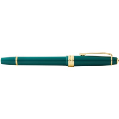 Ручка перьевая «Bailey Light Polished Green Resin and Gold Tone», перо F арт. 421355