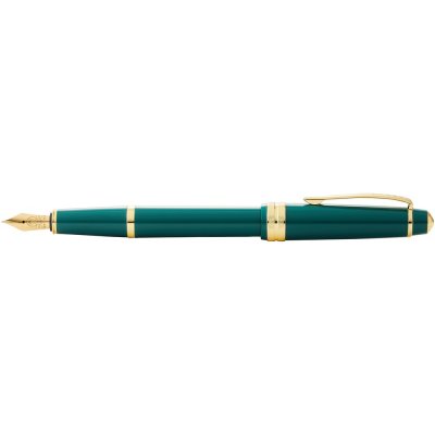 Ручка перьевая «Bailey Light Polished Green Resin and Gold Tone», перо F арт. 421355
