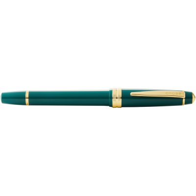 Ручка перьевая «Bailey Light Polished Green Resin and Gold Tone», перо F арт. 421355