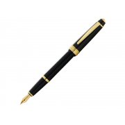 Ручка перьевая «Bailey Ligh Polished Black Resin and Gold Tone», перо F