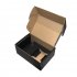Коробка подарочная с ложементом, размер 20,5х13,5х8,5 см, картон, самосборная, черная черный