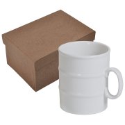 Кружка "Бочка" в подарочной упаковке Белый
