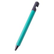 N5 soft,  ручка шариковая, зеленый/черный, пластик,soft-touch, подставка для смартфона Зеленый арт. 27201/15