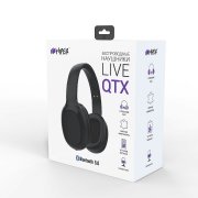 Наушники головные беспроводные Hiper LIVE QTX, черные Черный арт. 36771/35