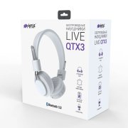 Наушники головные беспроводные Hiper LIVE QTX3, белые Белый арт. 36772/01
