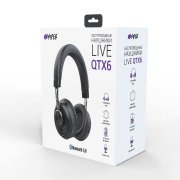 Наушники головные беспроводные Hiper LIVE QTX6, черные Черный арт. 36773/35